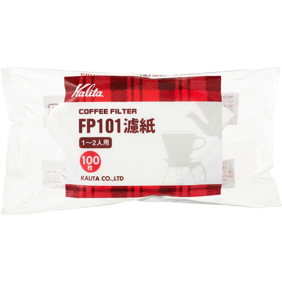 Kalita FP 101 vita kaffefilter, 100 st