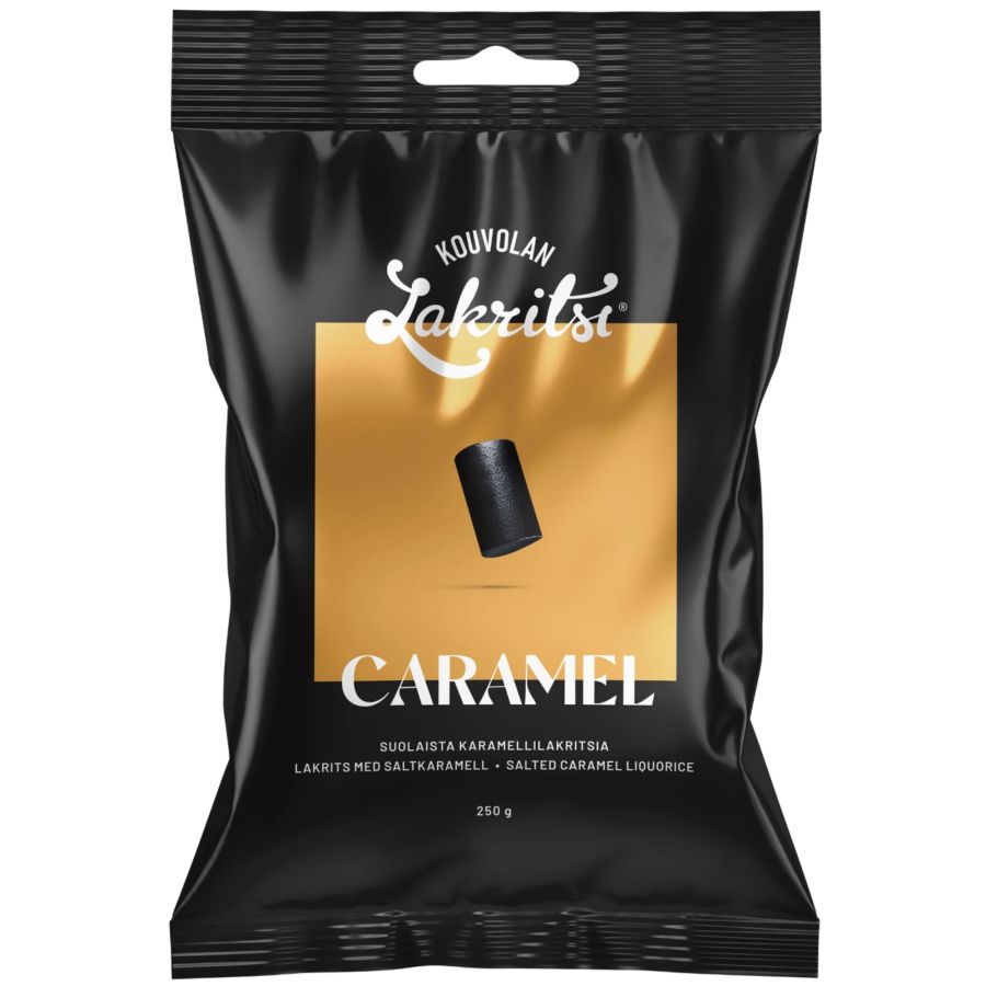 Kouvolan Lakritsi Karamelli-Merisuola Lakritsipala 250 g