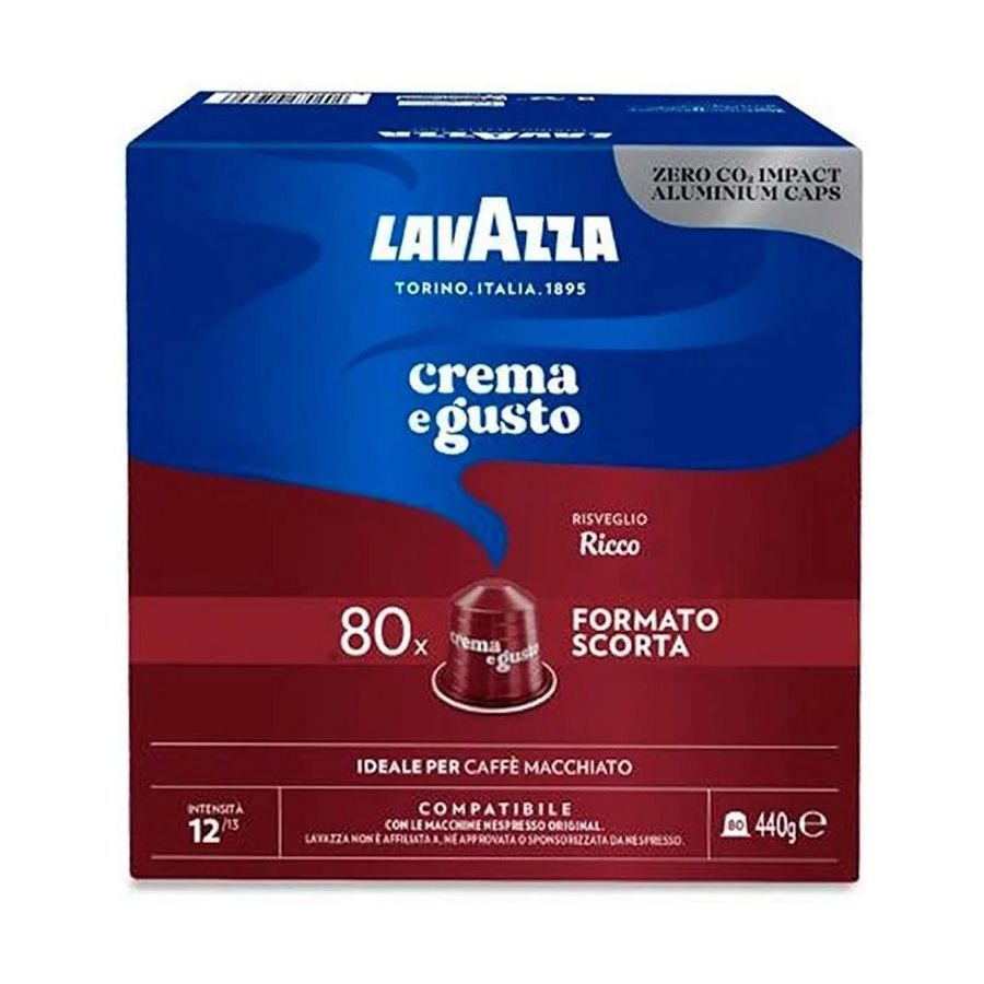 Lavazza Crema e Gusto Ricco Nespresso-yhteensopiva kahvikapseli 80 kpl