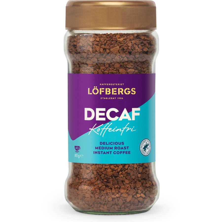 Löfbergs Decaf koffeinfritt snabbkaffe 80 g