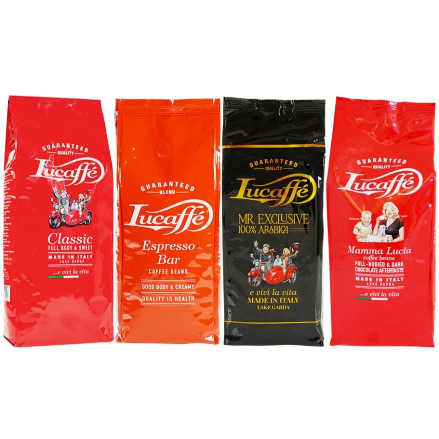 Lucaffé-espressokahvit 4 x 1 kg