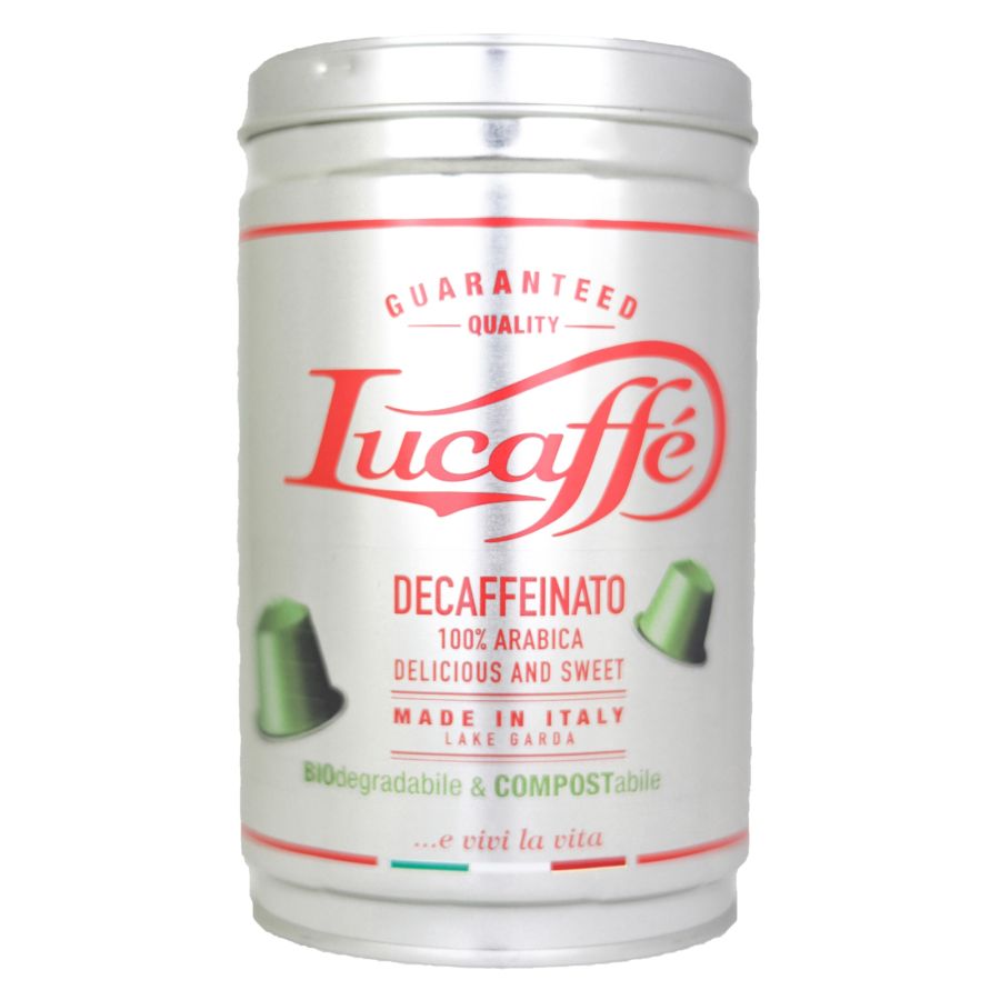 Lucaffé Decaf nedbrytbar Nespresso-kompatibel koffeinfri kaffekapsel 22 st