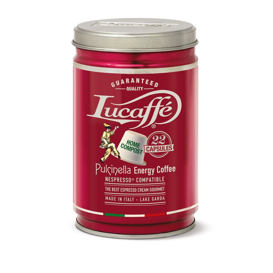 Lucaffé Pulcinella biohajoava Nespresso-yhteensopiva kahvikapseli 22 kpl