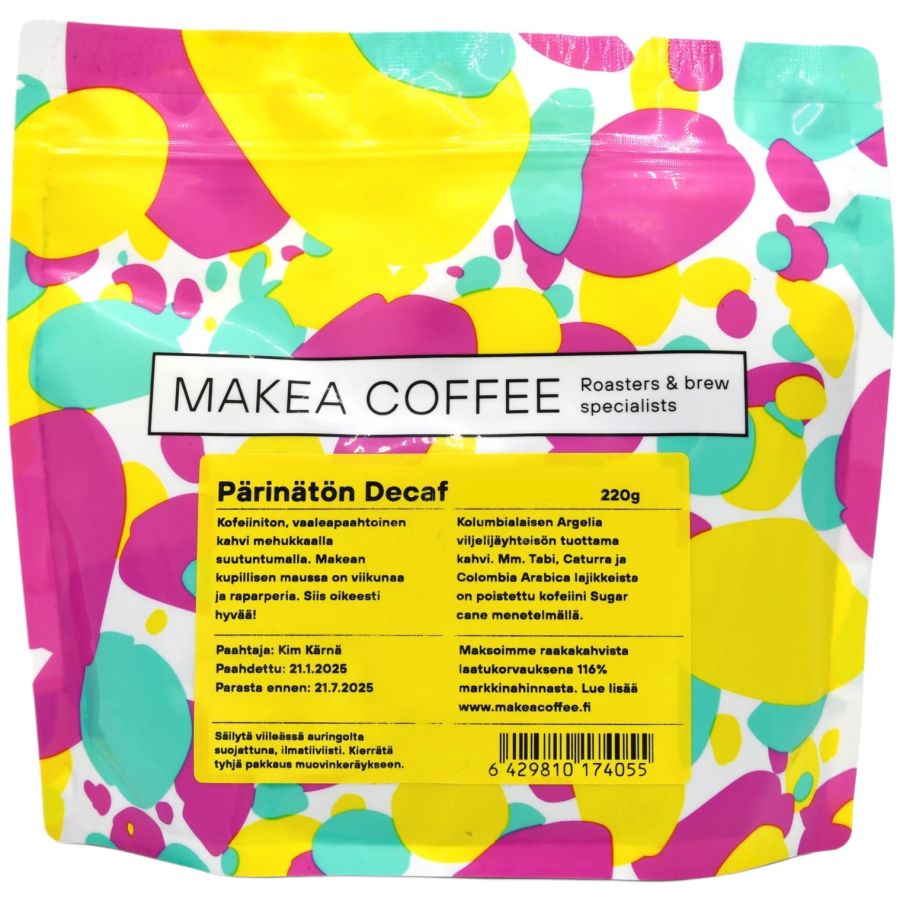 Makea Coffee Pärinätön Decaf 220 g kaffebönor
