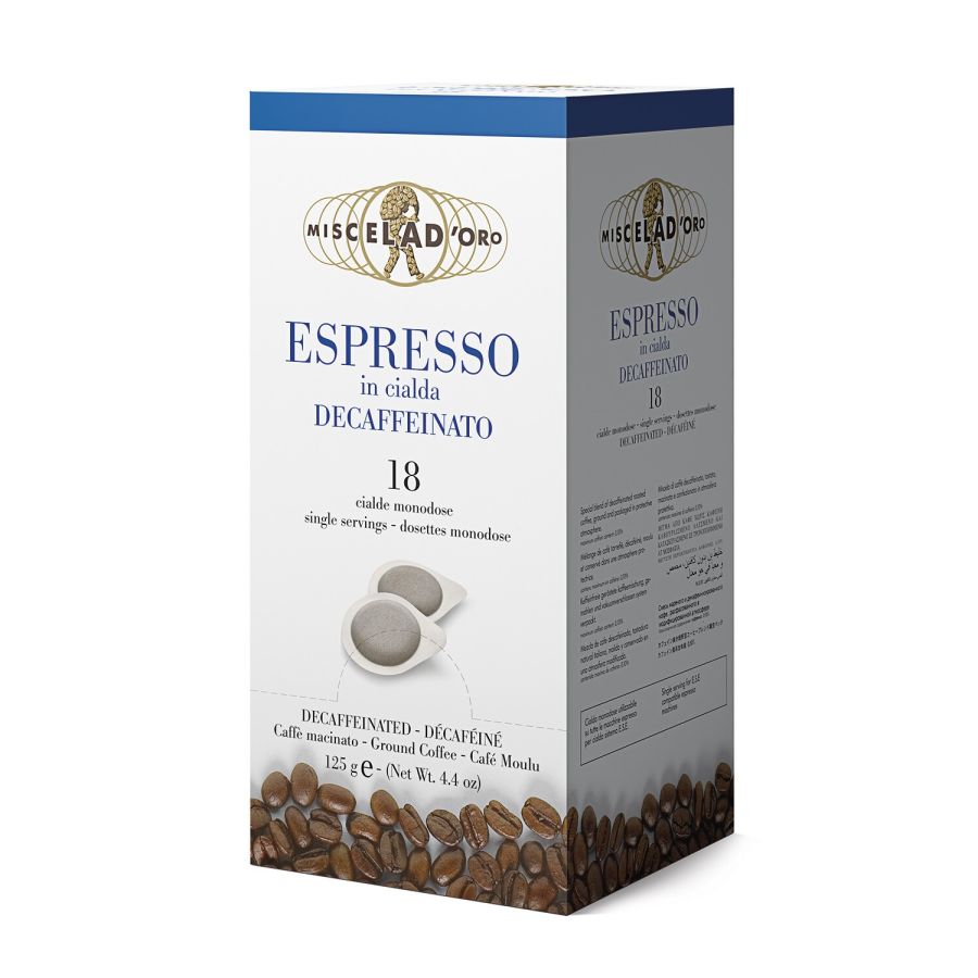 Miscela d'Oro Espresso Decaffeinato Espresso Pods 18 pcs