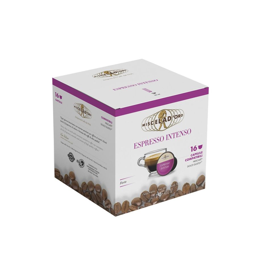 Miscela d'Oro Espresso Intenso, Dolce Gusto®-yhteensopiva kahvikapseli, 16 kpl