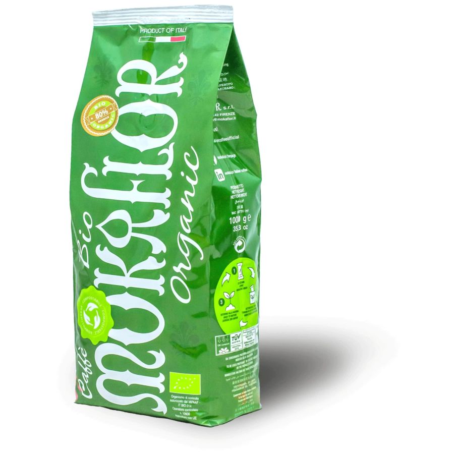 Mokaflor Bio Organic 80 % Arabica 1 kg Coffee Beans
