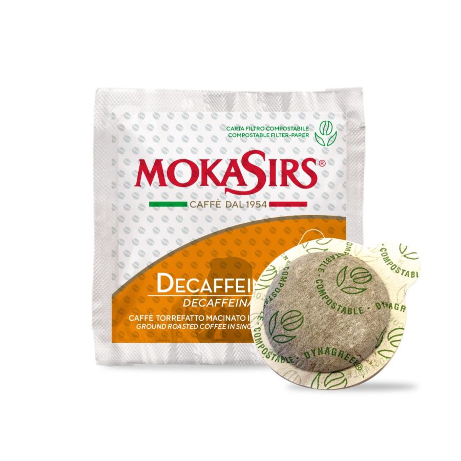 MokaSirs Decaffeinato kofeiinittomat E.S.E.-espressonapit 50 kpl