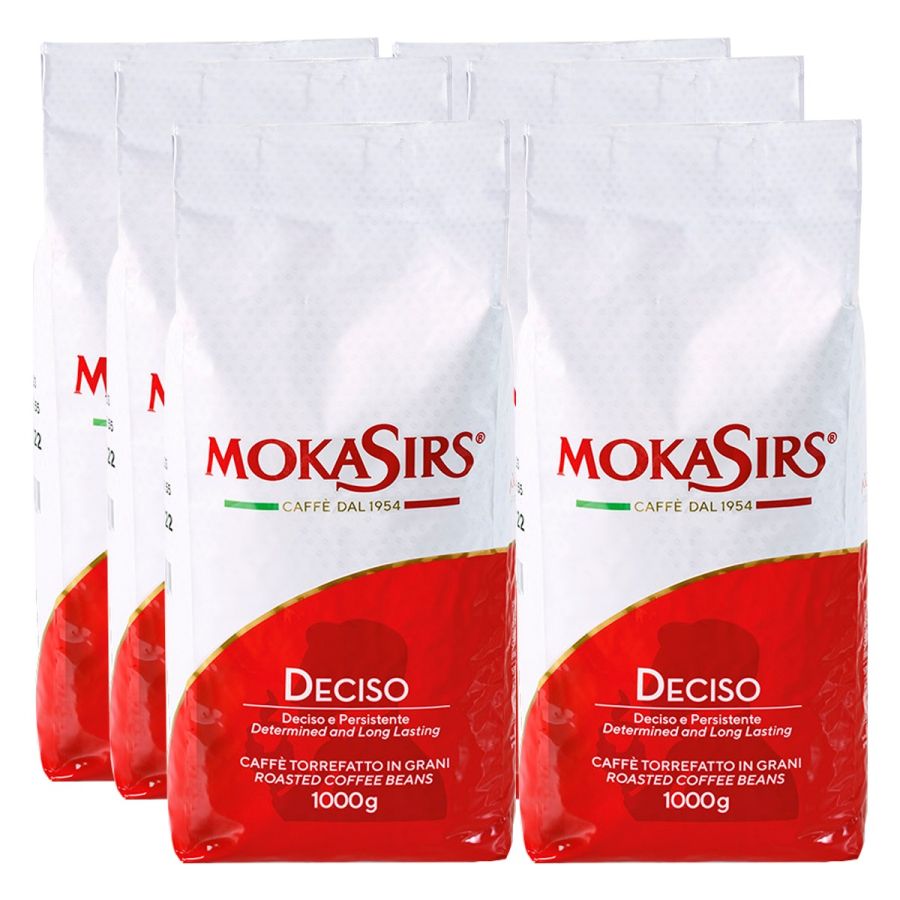 MokaSirs Deciso 6 x 1 kg kaffebönor