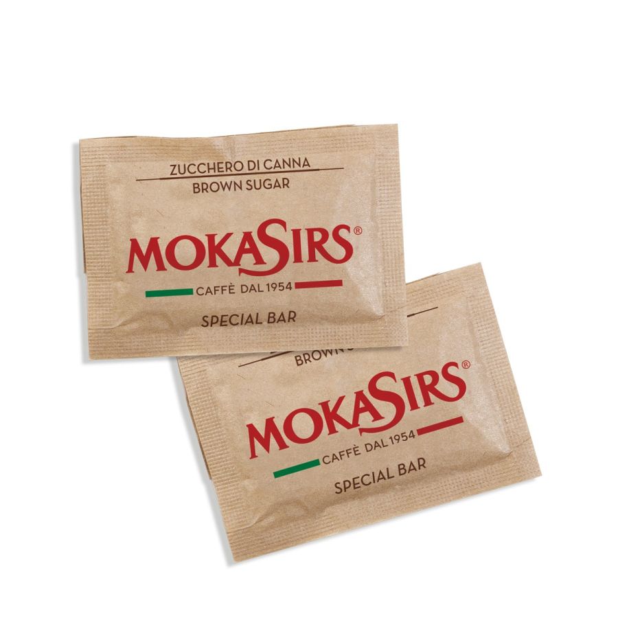 MokaSirs brunt socker, 5 g portionsförpackningar, 5 kg förpackning