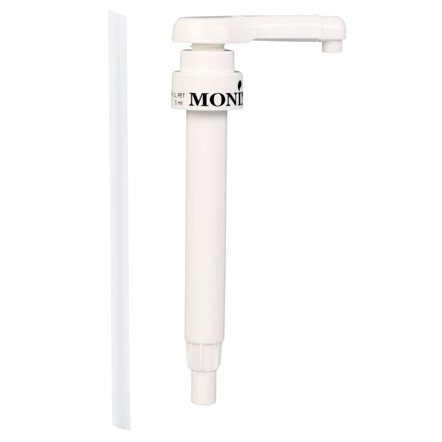 Monin 5 ml pumppu 1 l PET-pulloon ja 250 ml lasipulloon