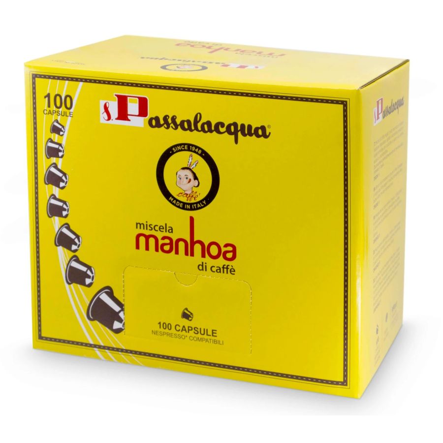 Passalacqua Manhoa Nespresso-yhteensopiva kahvikapseli 100 kpl
