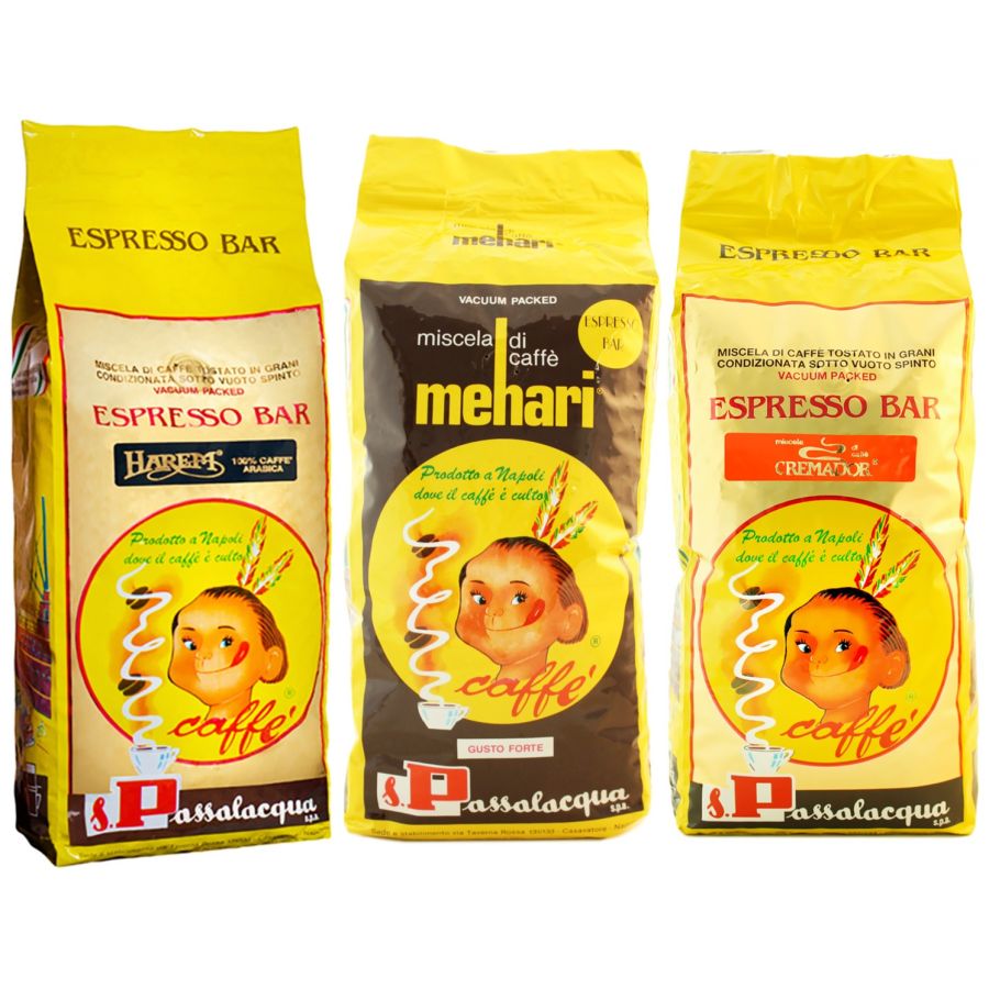 Passalacqua espressokahvit 3 x 1 kg