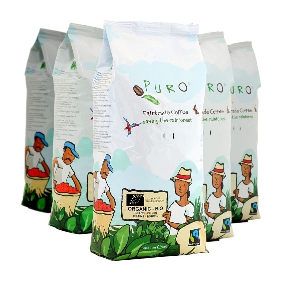 Puro Organic Bio 9 x 1 kg Coffee Beans