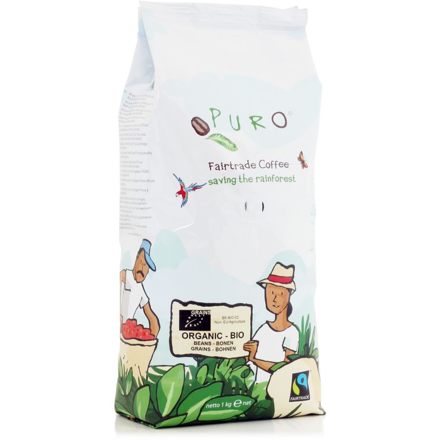 Puro Organic Bio 1 kg kaffebönor