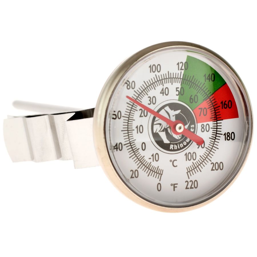 Rhinowares Short Thermometer maitolämpömittari 13 cm