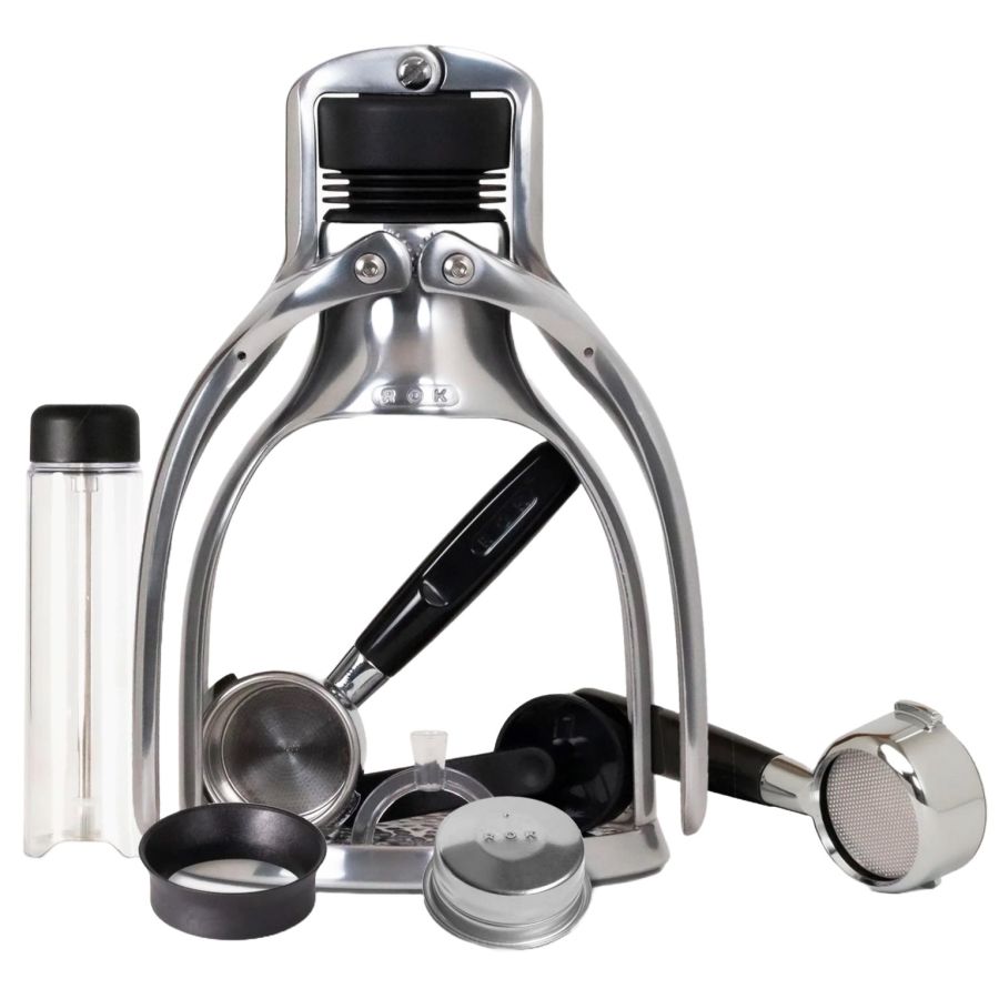 ROK EspressoGC manuaalinen espressokeitin, Explorer Edition-tuotepaketti