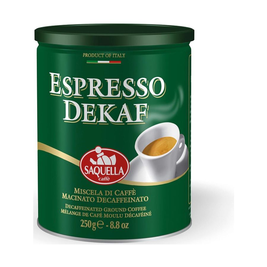 Saquella Espresso Dekaf koffeiiniton 250 g jauhettu kahvi