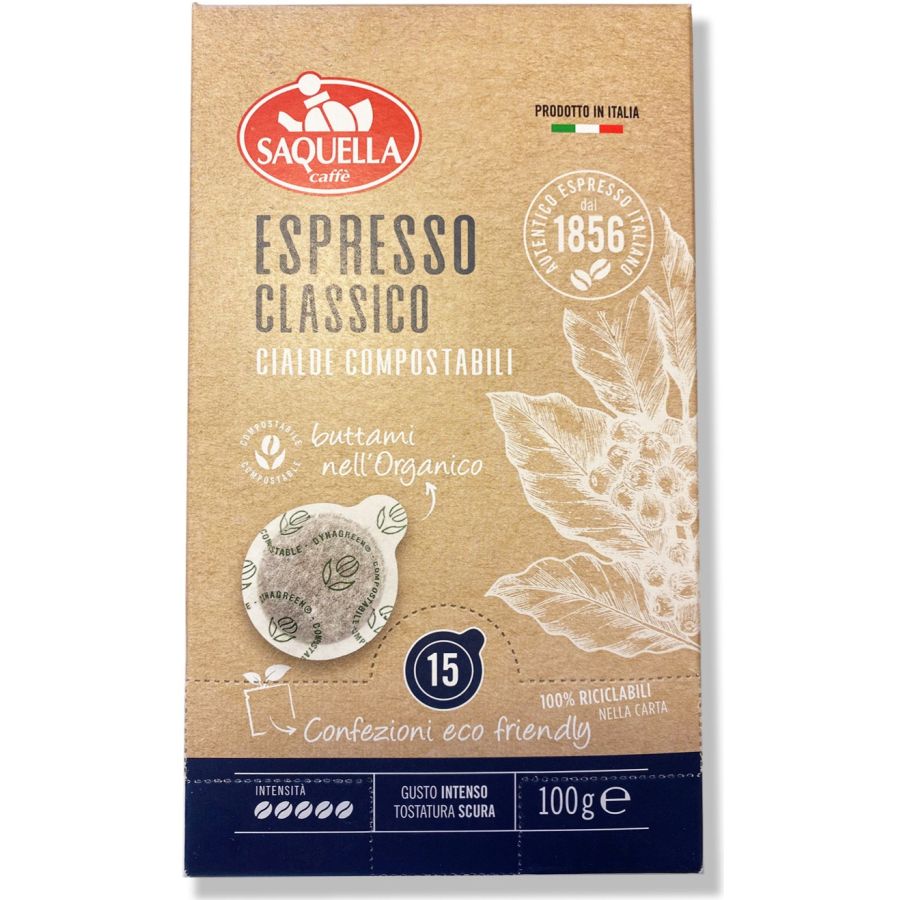 Saquella Saquella Espresso Classico kahvinapit 15 kpl