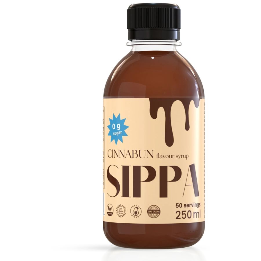Sippa Cinnabun sokeriton makusiirappi 250 ml