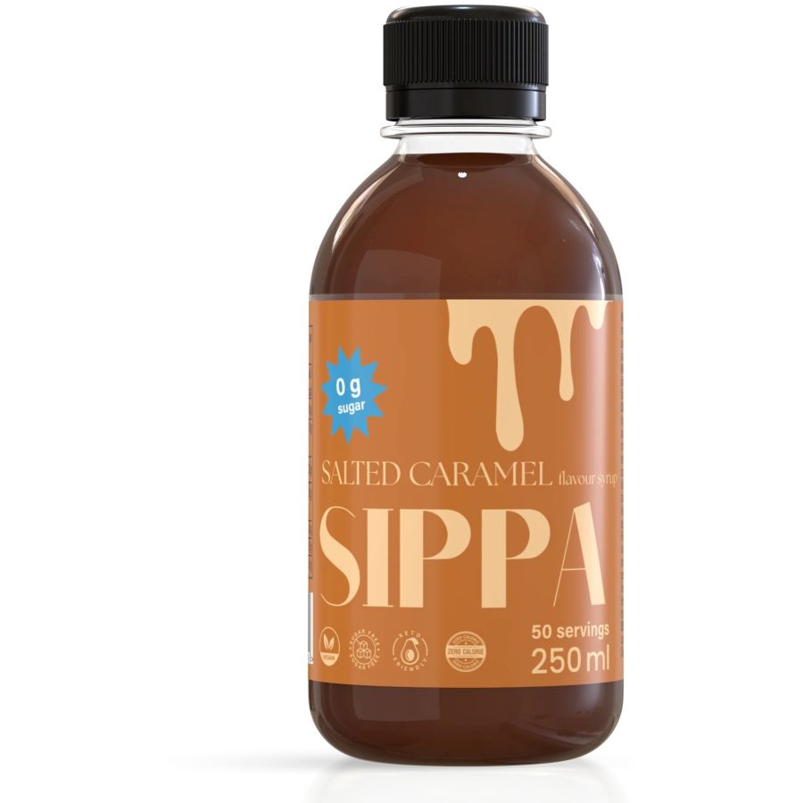 Sippa Salted Caramel sokeriton makusiirappi 250 ml