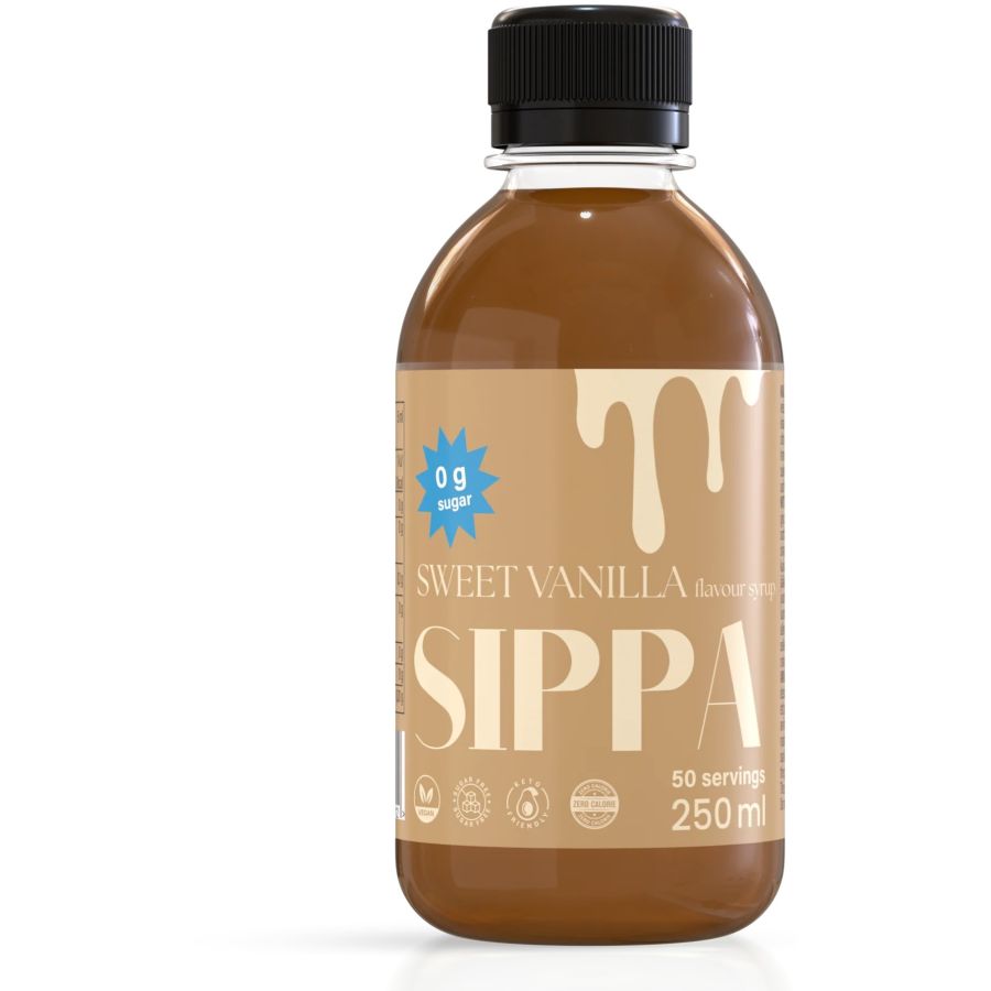 Sippa Sweet Vanilla sokeriton makusiirappi 250 ml