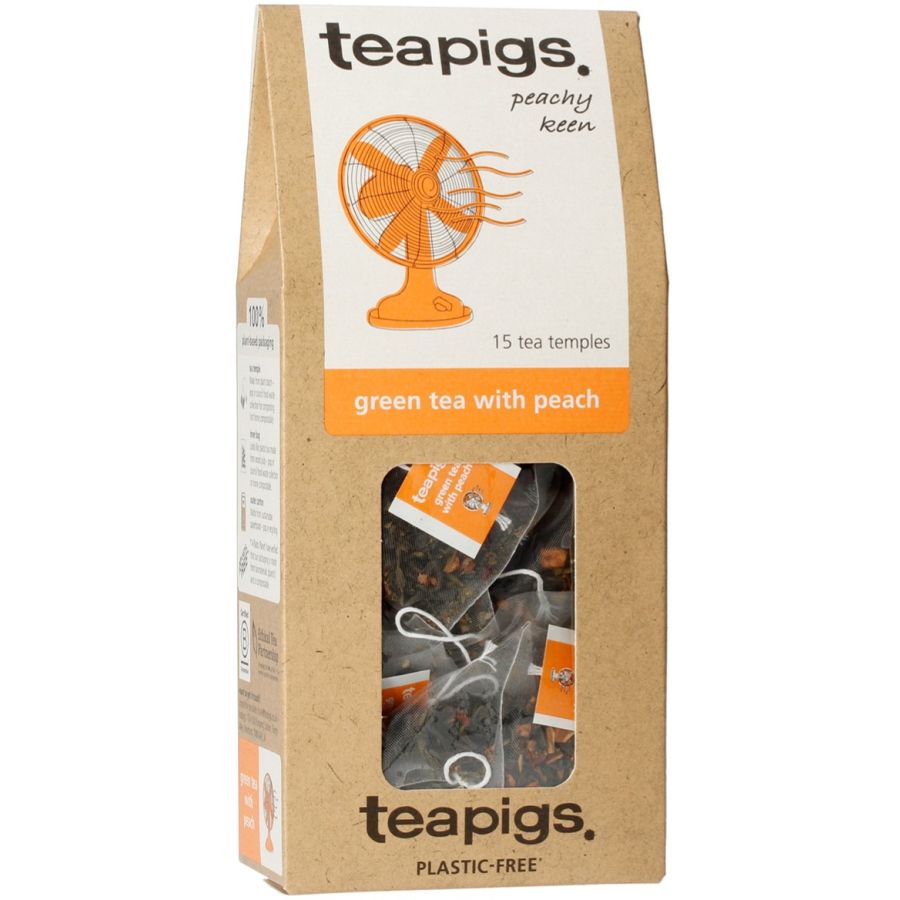 Teapigs Green Tea with Peach 15 Tea Bags