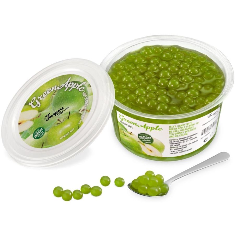 TIFC Boba Bubble Tea Fruit Pearls, Green Apple 450 g