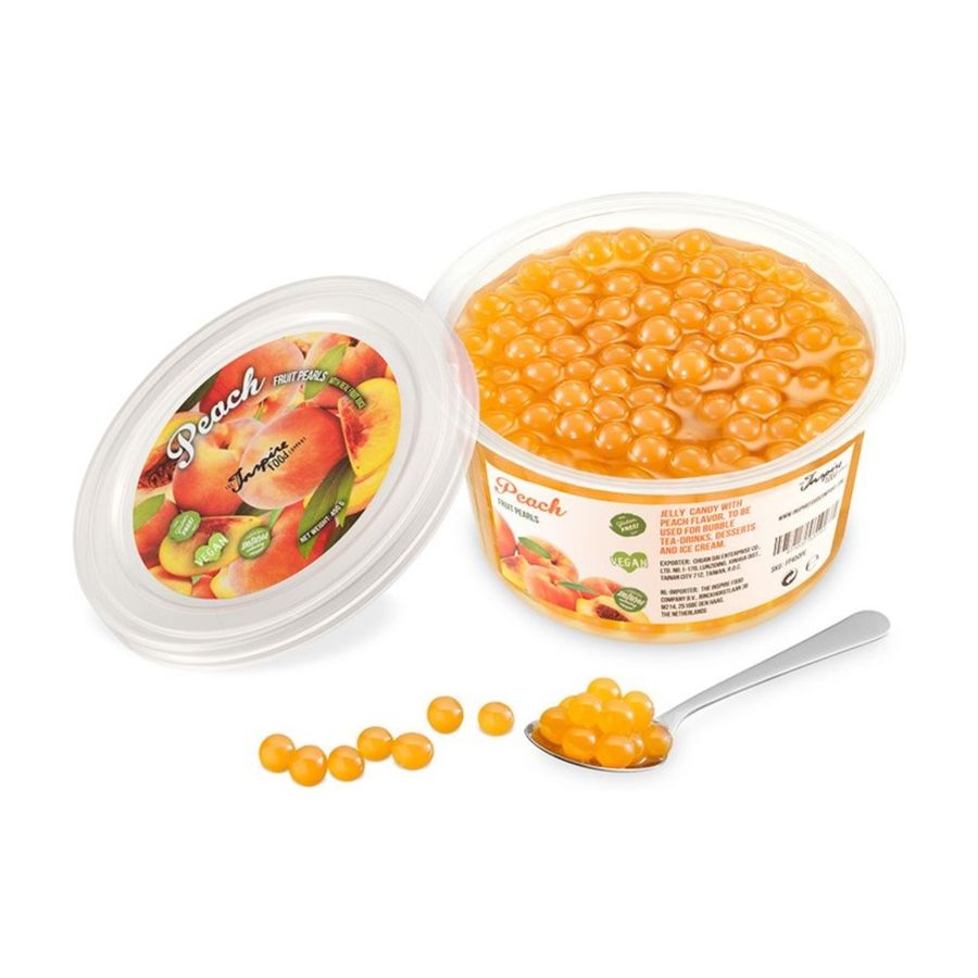 TIFC Boba Bubble Tea kuplatee-helmet, Peach 450 g