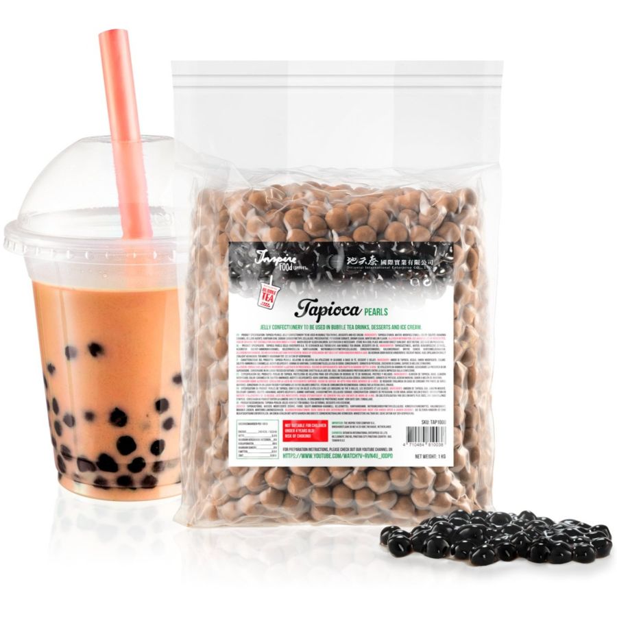 TIFC Tapioca Boba Bubble Tea Pearls tapiokahelmet 1 kg