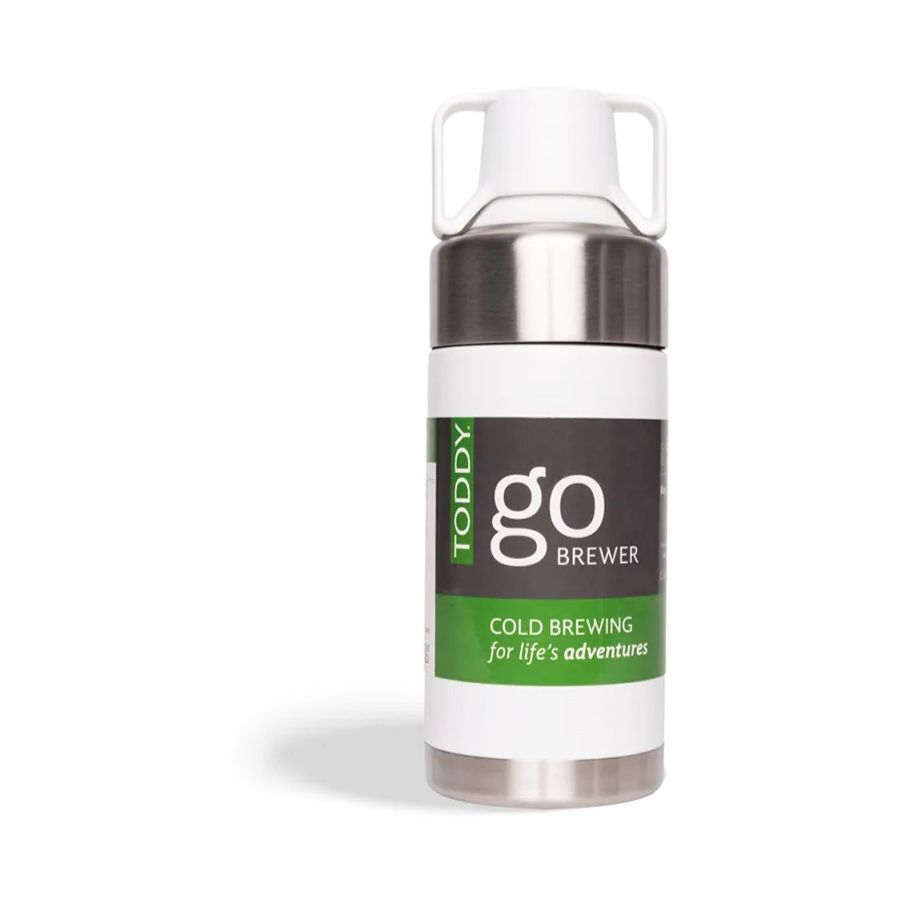 Toddy® Go Brewer, Stainless And White
