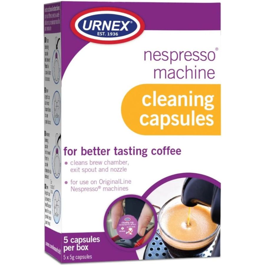 Urnex Nespresso-puhdistuskapselit 5 kpl