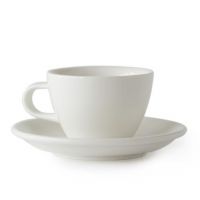 Acme Small Cappuccino kuppi 150 ml + lautanen 14 cm, Milk White