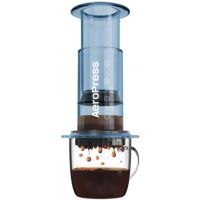 AeroPress Clear Coffee Maker, Blue