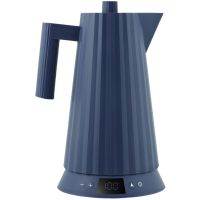 Alessi MDL21 Plissé vedenkeitin lämpötilansäädöllä 1,7 l, sininen