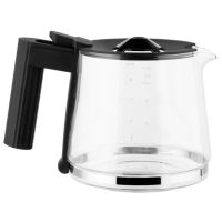 Alessi lasikannu MDL14 Plissé -kahvinkeittimelle, musta