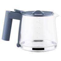 Alessi lasikannu MDL14 Plissé -kahvinkeittimelle, harmaa