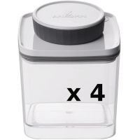 Ankomn Turn-N-Seal Vacuum Storage Canister 0.6 l, Clear (4 pcs)