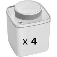 Ankomn Turn-N-Seal Vacuum Storage Canister 0.6 l, White (4 pcs)