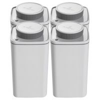 Ankomn Turn-N-Seal Vacuum Storage Canister 1.2 l, White (4 pcs)