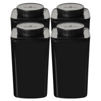 Ankomn Turn-N-Seal Vacuum Storage Canister 1.2 l, Black (4 pcs)