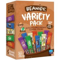 Beanies Variety Pack maustettu pikakahvi, 10 annospakkausta