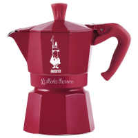 Bialetti Moka Express Candyland 3 koppars mokabryggare, röd