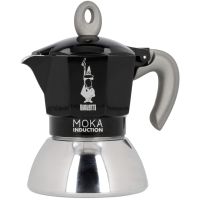 Bialetti Moka Induction Black mutteripannu, 2 kuppia