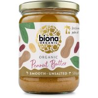 Biona Peanut Butter Smooth suolaton maapähkinävoi 500 g