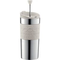 Bodum Travel Press resemugg med pressofunktion 350 ml, vit