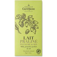 Café-Tasse maitosuklaapraliini & pistaasi ja merisuola 95 g