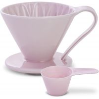 CAFEC Arita Ware Flower Dripper 4 Cup, Pink
