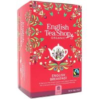 English Tea Shop Organic Black Tea English Breakfast, 20 teepussia