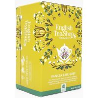 English Tea Shop Organic Black Tea Vanilla Earl Grey, 20 teepussia